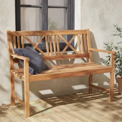 3-seater wooden bench