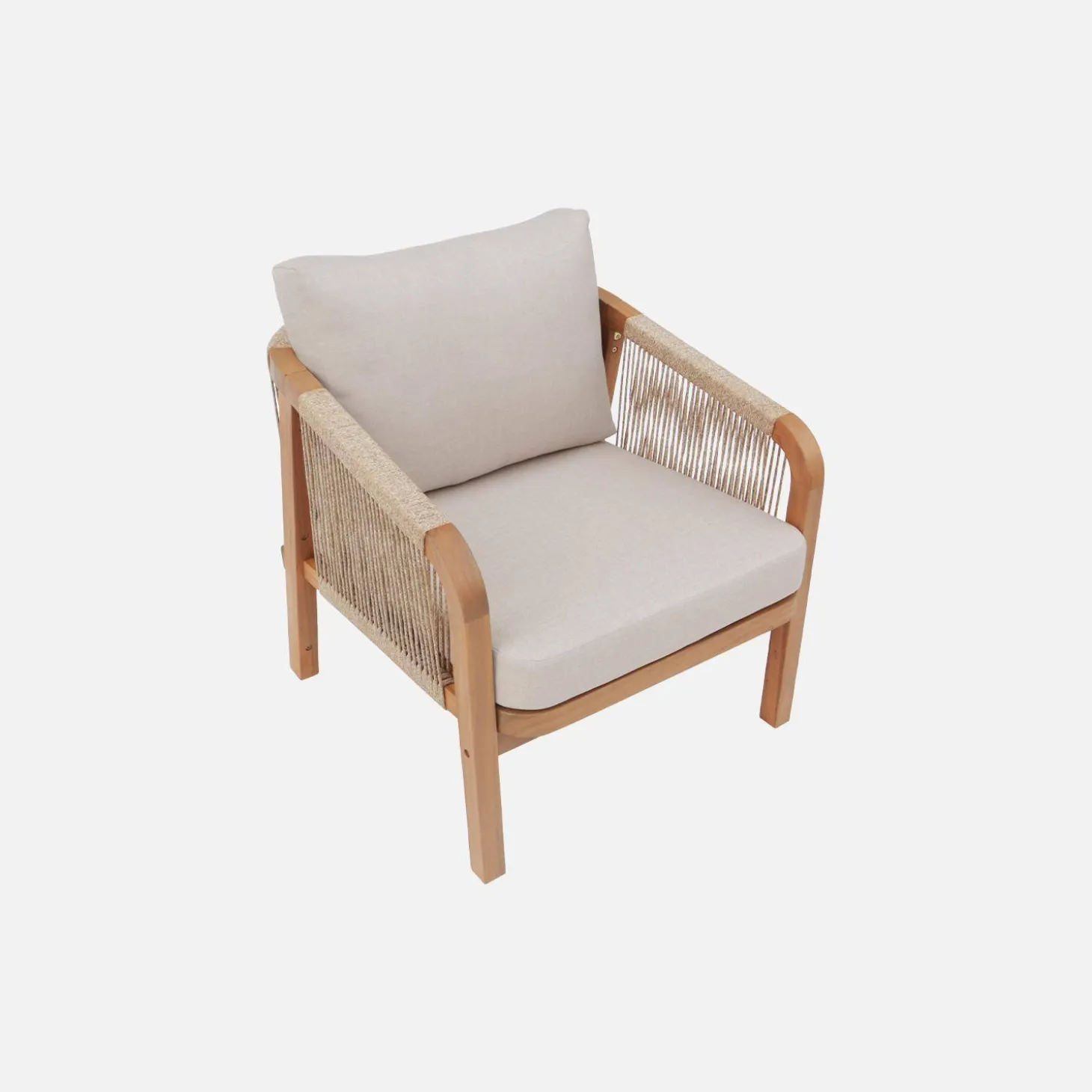 5-seater wooden garden furniture set