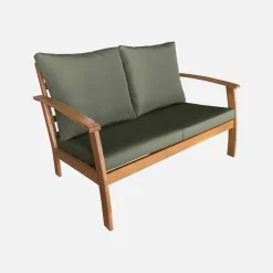 4-seater wooden garden sofa set