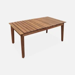 4-seater wooden garden sofa set