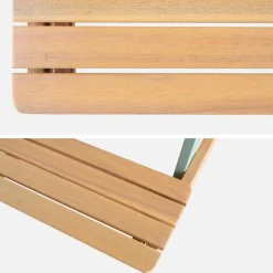2-seater wooden picnic table for children