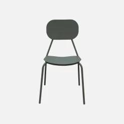 Set of 4 aluminium garden chairs