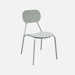 Set of 4 aluminium garden chairs