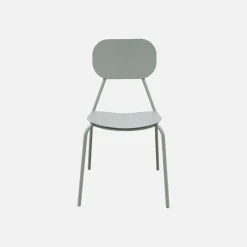 Set of 4 aluminium garden chairs