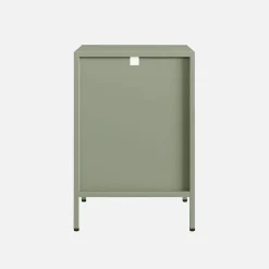 Set of 2 bedside tables, industrial-style, steel