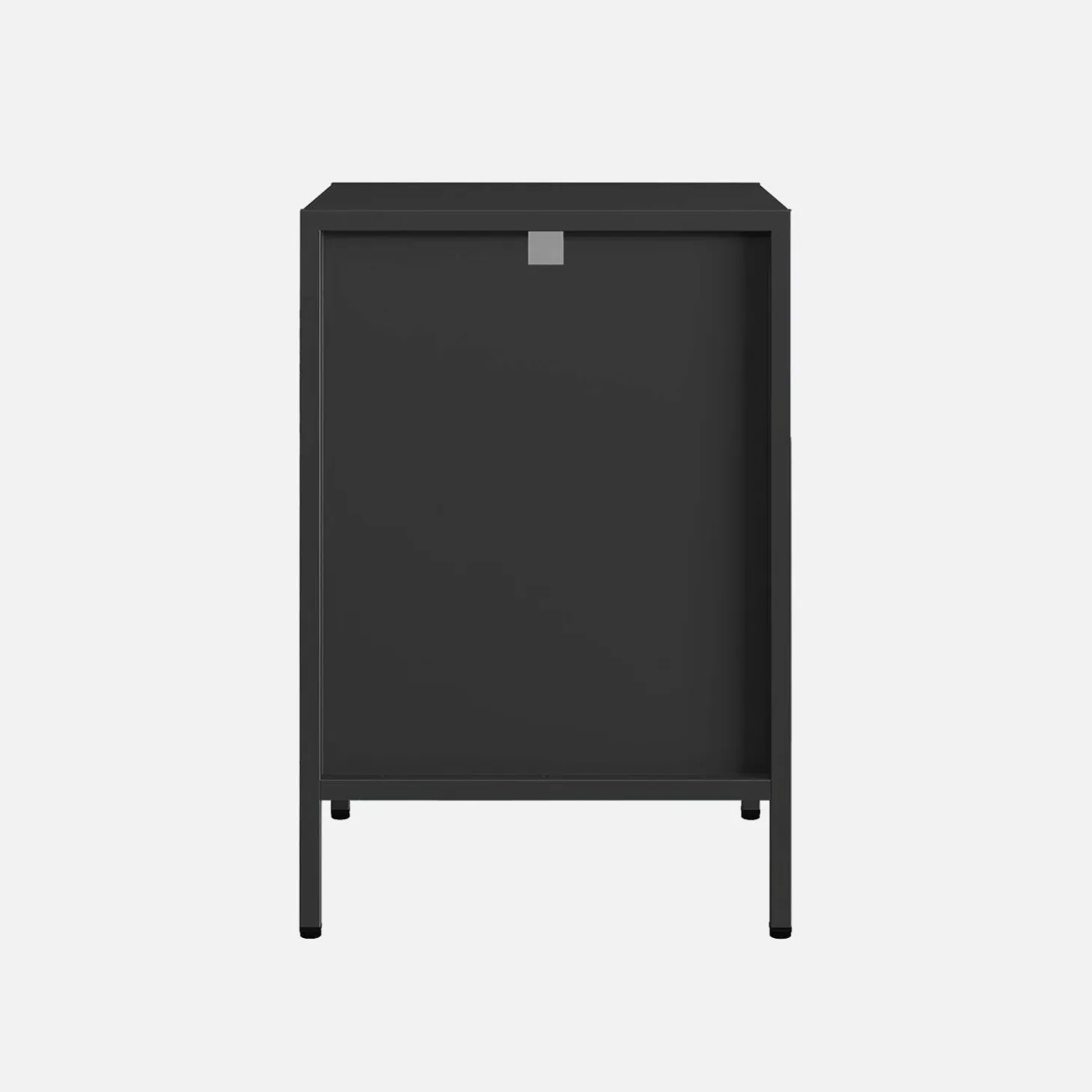 Set of 2 bedside tables, industrial-style, steel