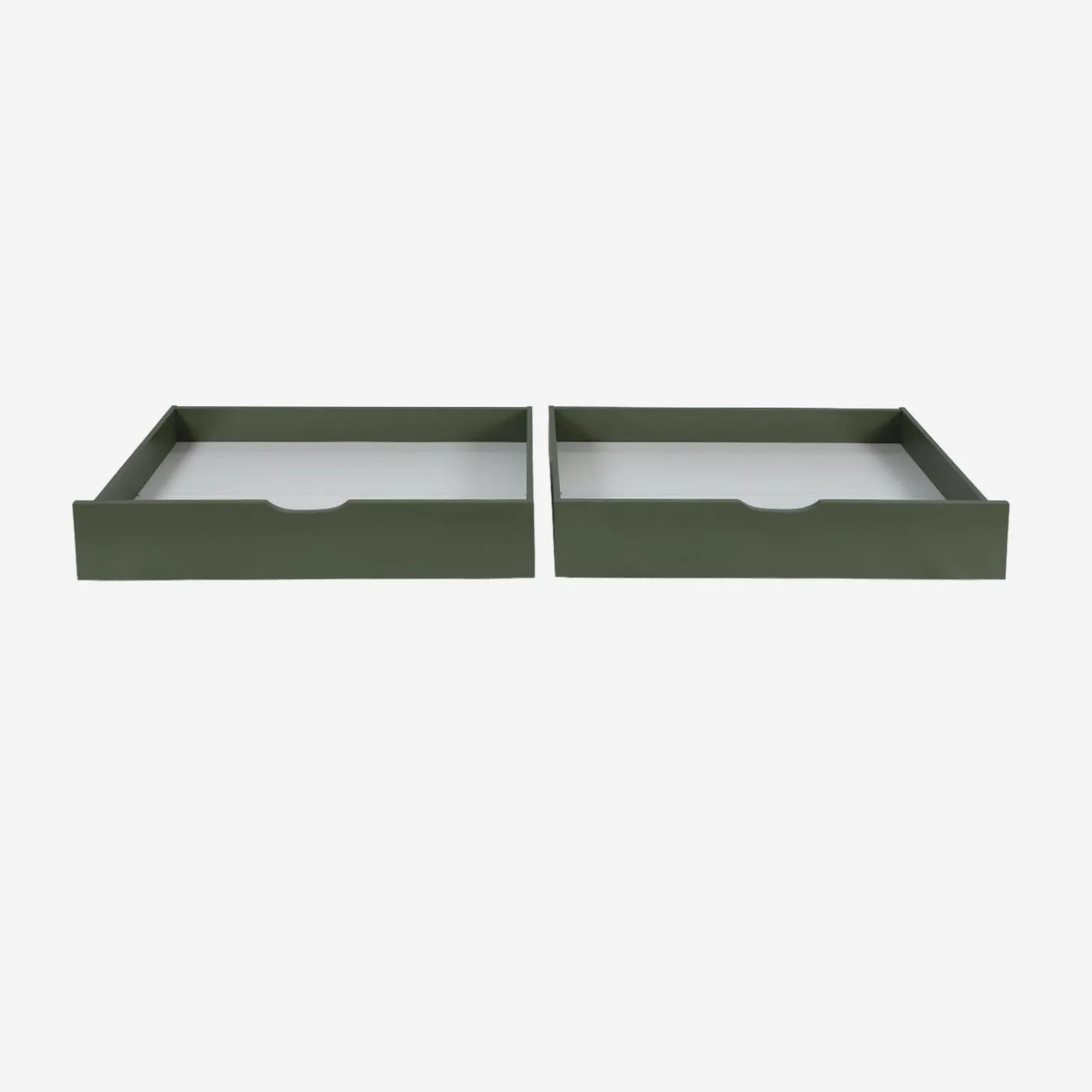 Set of 2 children's bed drawers pine wood