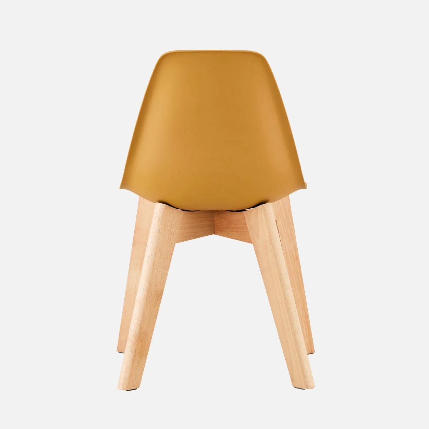 Set of 2 children's chairs Scandinavian style with beech wood