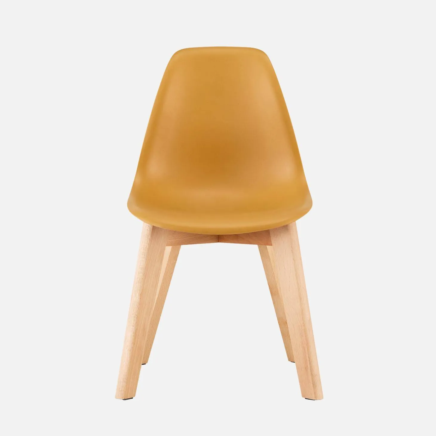 Set of 2 children's chairs Scandinavian style with beech wood