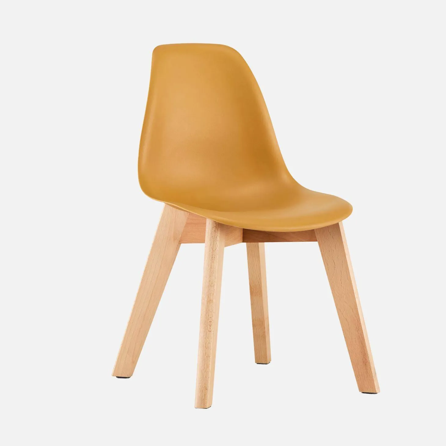 Set of 2 children's chairs Scandinavian style with beech wood