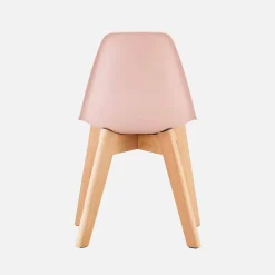 Set of 2 children's chairs Scandinavian style with beech wood