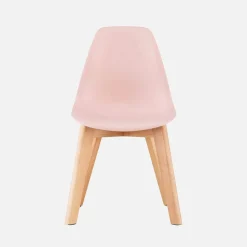 Set of 2 children's chairs Scandinavian style with beech wood