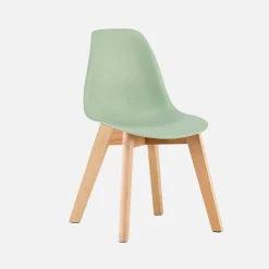 Set of 2 children's chairs Scandinavian style with beech wood