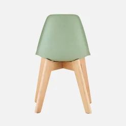 Set of 2 children's chairs Scandinavian style with beech wood