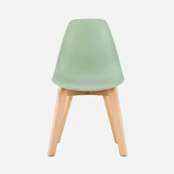 Set of 2 children's chairs Scandinavian style with beech wood