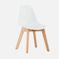 Set of 2 children's chairs Scandinavian style with beech wood