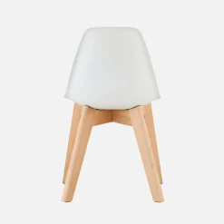 Set of 2 children's chairs Scandinavian style with beech wood