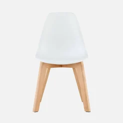 Set of 2 children's chairs Scandinavian style with beech wood