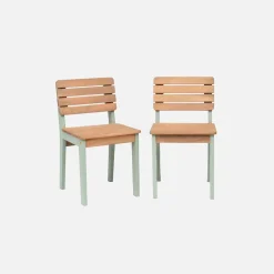 Set of 2 children's wooden chair