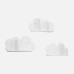 Set of 3 cloud wall shelves for children's bedroom