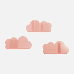 Set of 3 cloud wall shelves for children's bedroom