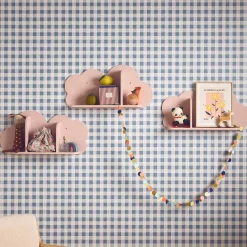 Set of 3 cloud wall shelves for children's bedroom