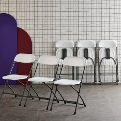 Set of 6 folding event chairs