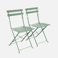 Set of 2 folding garden chairs