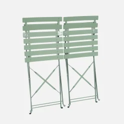 Set of 2 folding garden chairs