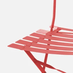 Set of 2 folding garden chairs