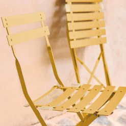 Set of 2 folding garden chairs
