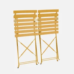 Set of 2 folding garden chairs