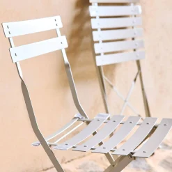 Set of 2 folding garden chairs