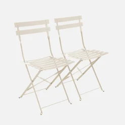 Set of 2 folding garden chairs