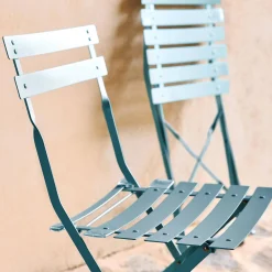 Set of 2 folding garden chairs