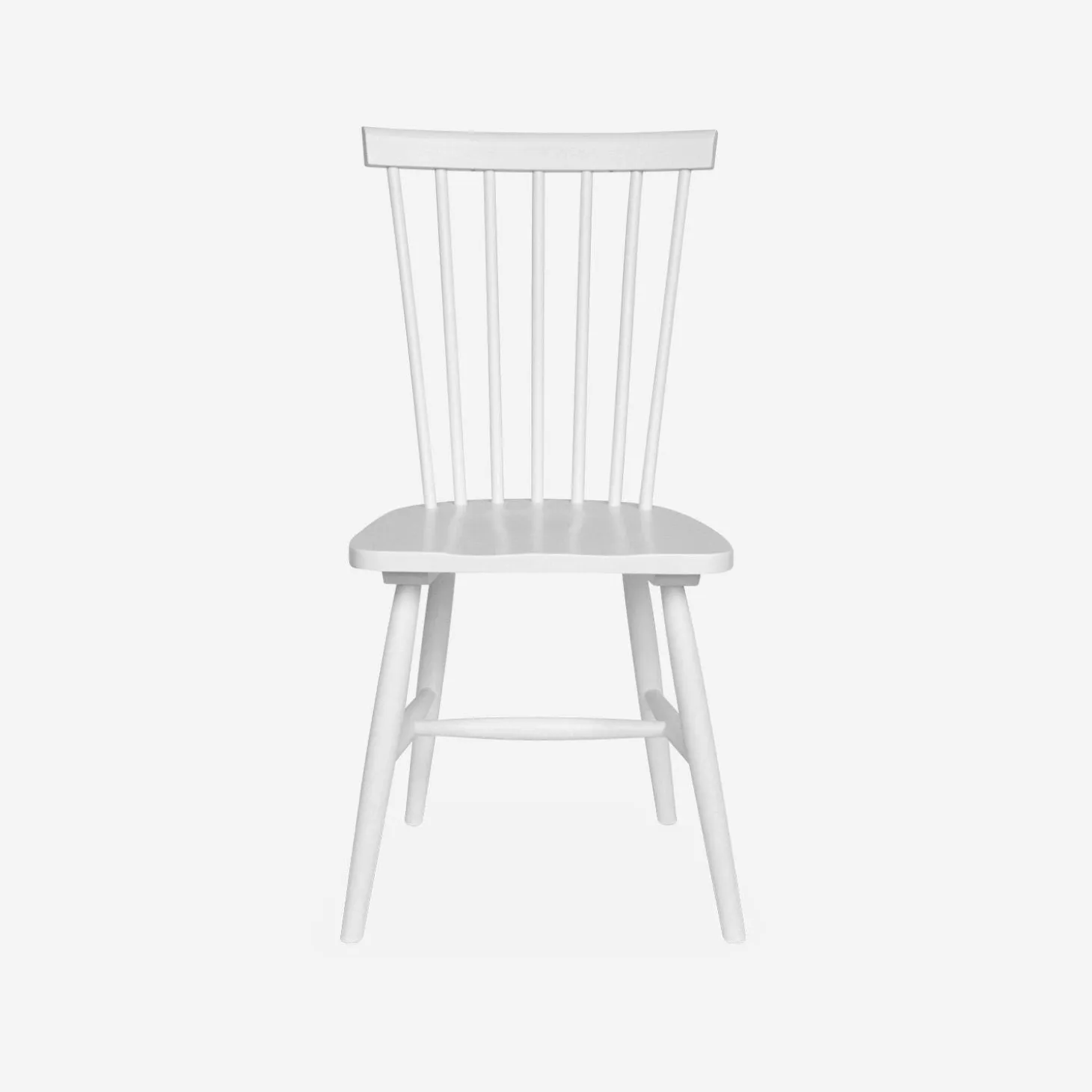 Set of 4 hevea wooden chairs