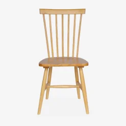 Set of 4 hevea wooden chairs