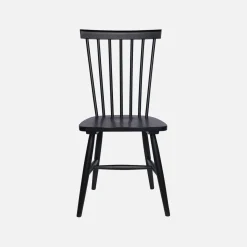 Set of 4 hevea wooden chairs