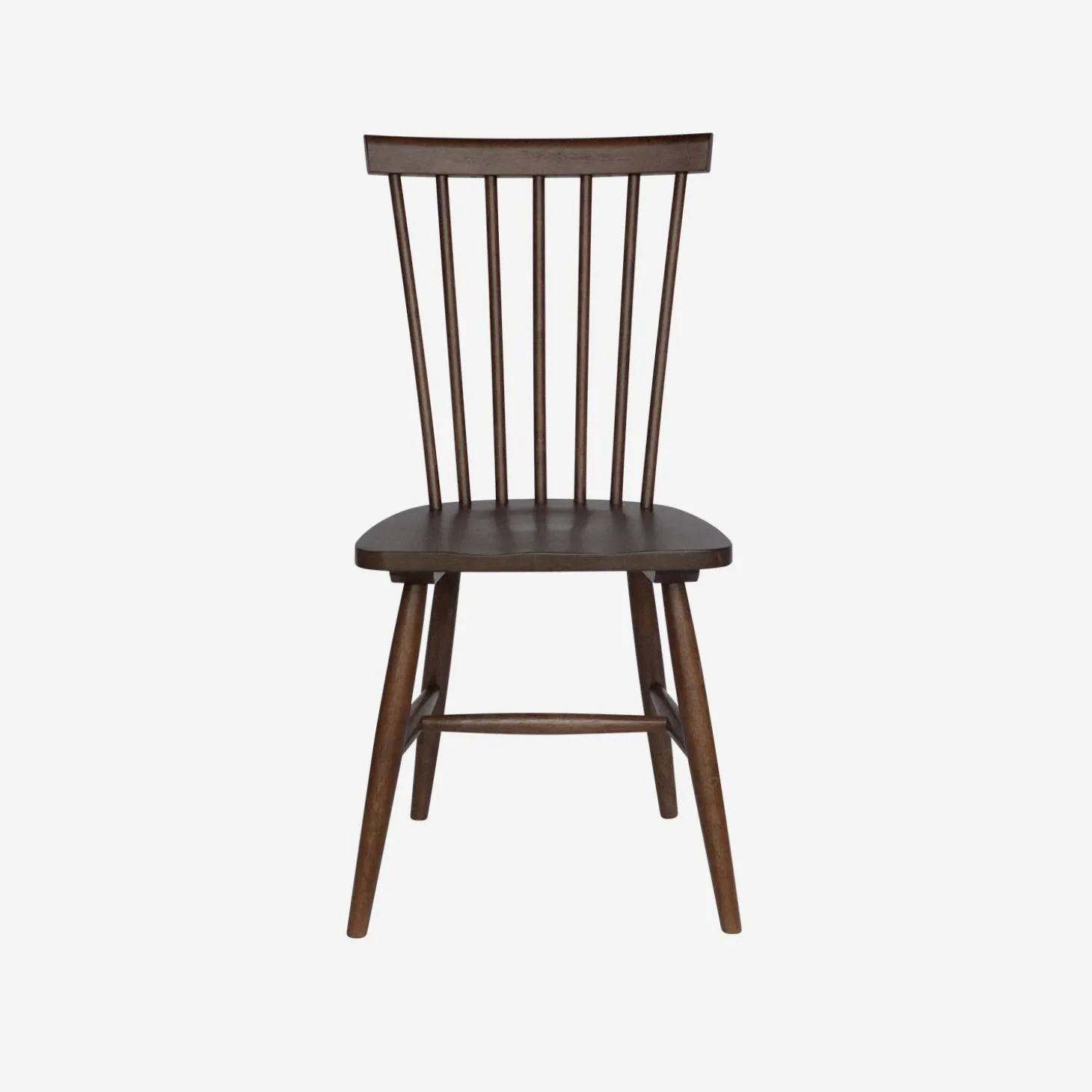 Set of 4 hevea wooden chairs