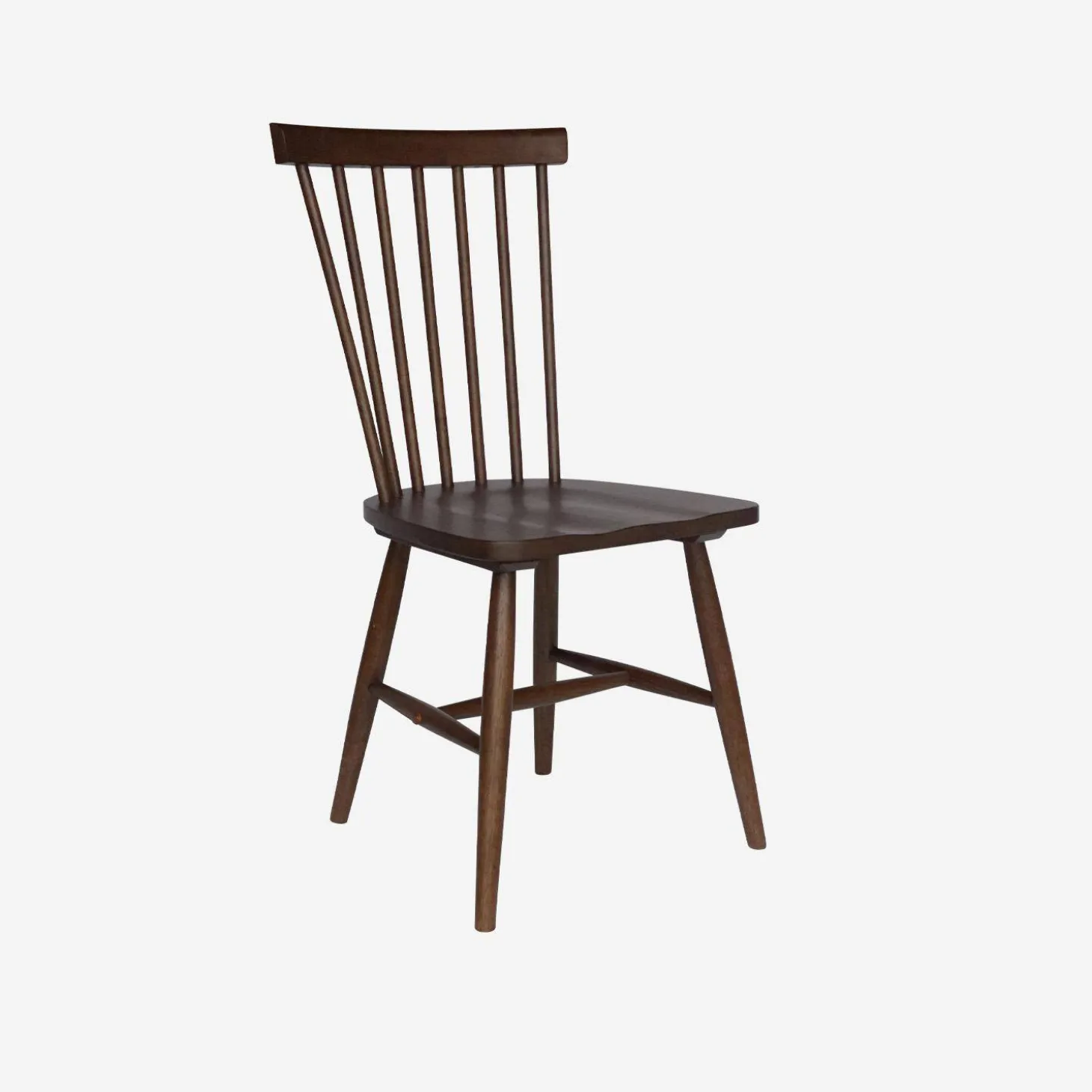 Set of 4 hevea wooden chairs