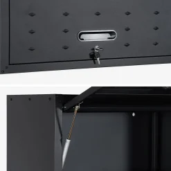 Set of 2 high storage cabinets for garages