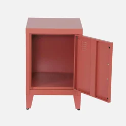 Set of 2 industrial bedside tables, 1 door