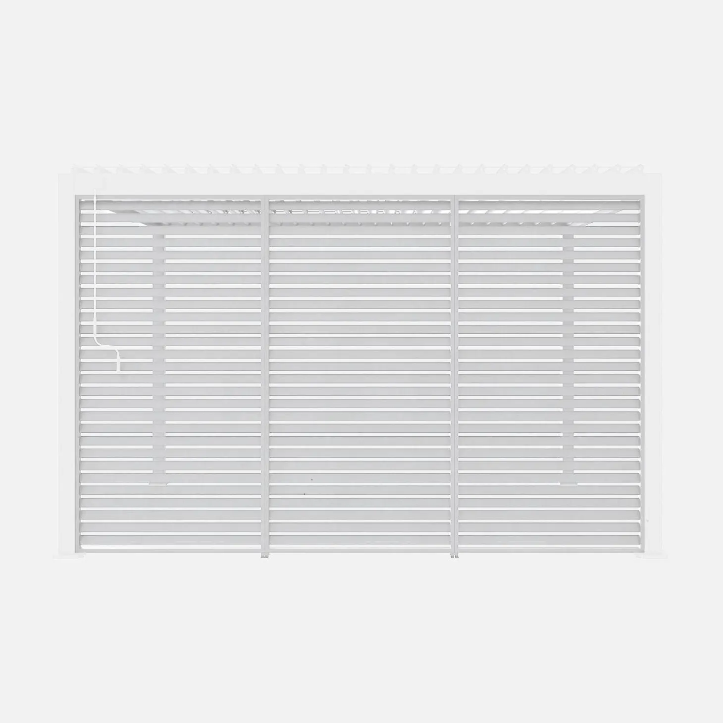 Set of 3 louvers 130cm for bioclimatic pergola Triomphe 3x4m