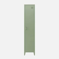 Set of 3 metal cabinets/lockers with 4 storage compartments, industrial-style