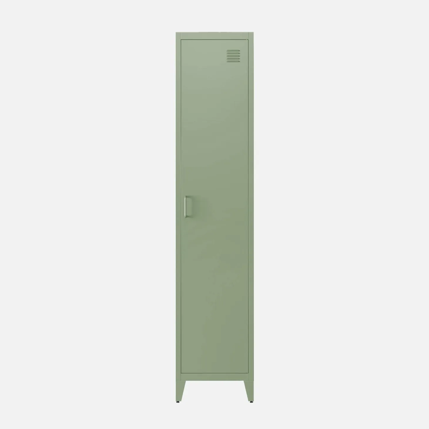 Set of 3 metal cabinets/lockers with 4 storage compartments, industrial-style