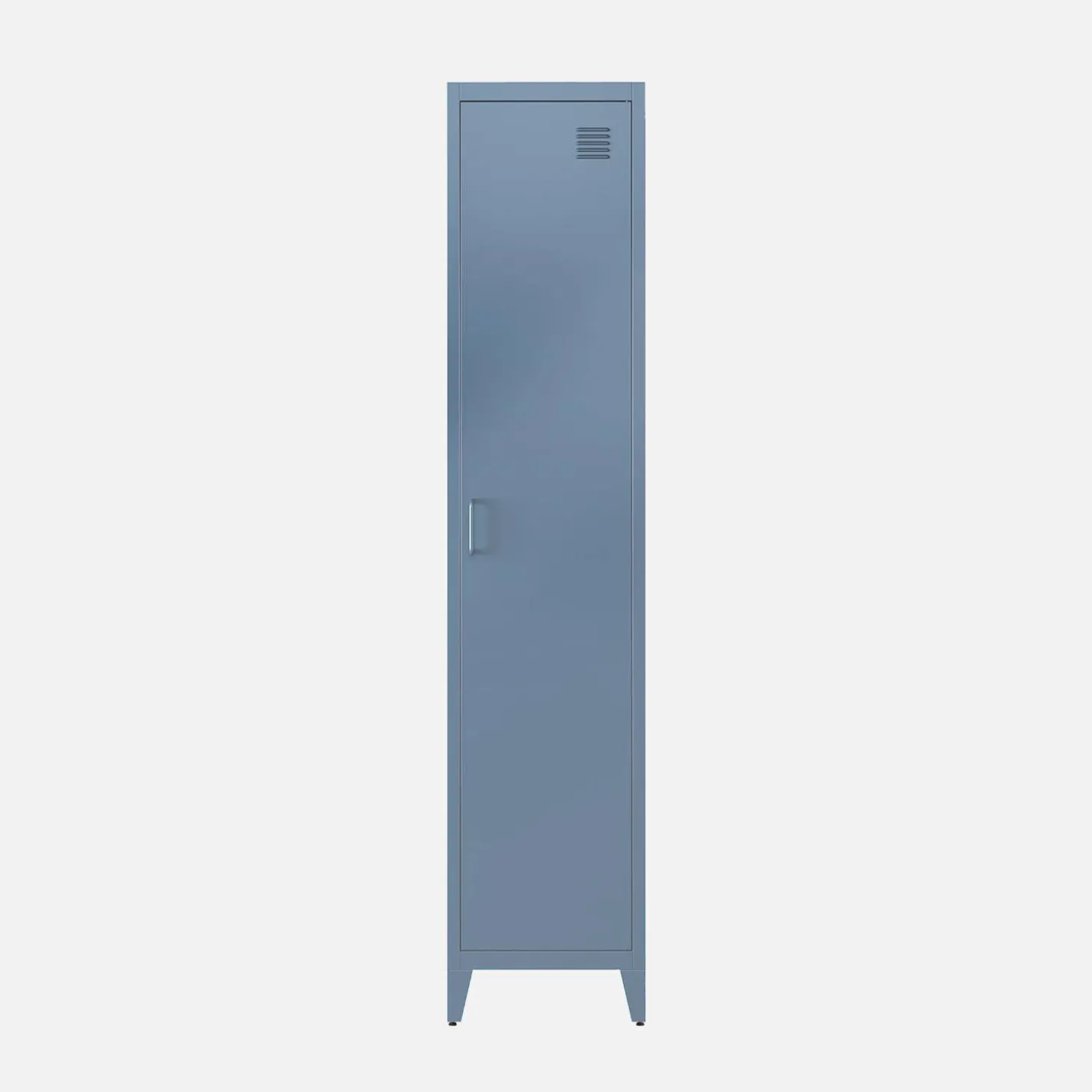Set of 3 metal cabinets/lockers with 4 storage compartments, industrial-style