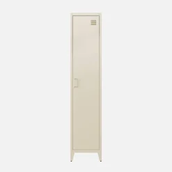 Set of 3 metal cabinets/lockers with 4 storage compartments, industrial-style