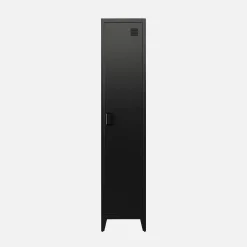 Set of 3 metal cabinets/lockers with 4 storage compartments, industrial-style