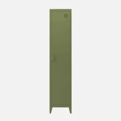 Set of 3 metal cabinets/lockers with 4 storage compartments, industrial-style