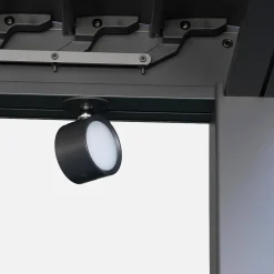 Set of 2 rechargeable lamps for a louvered pergola